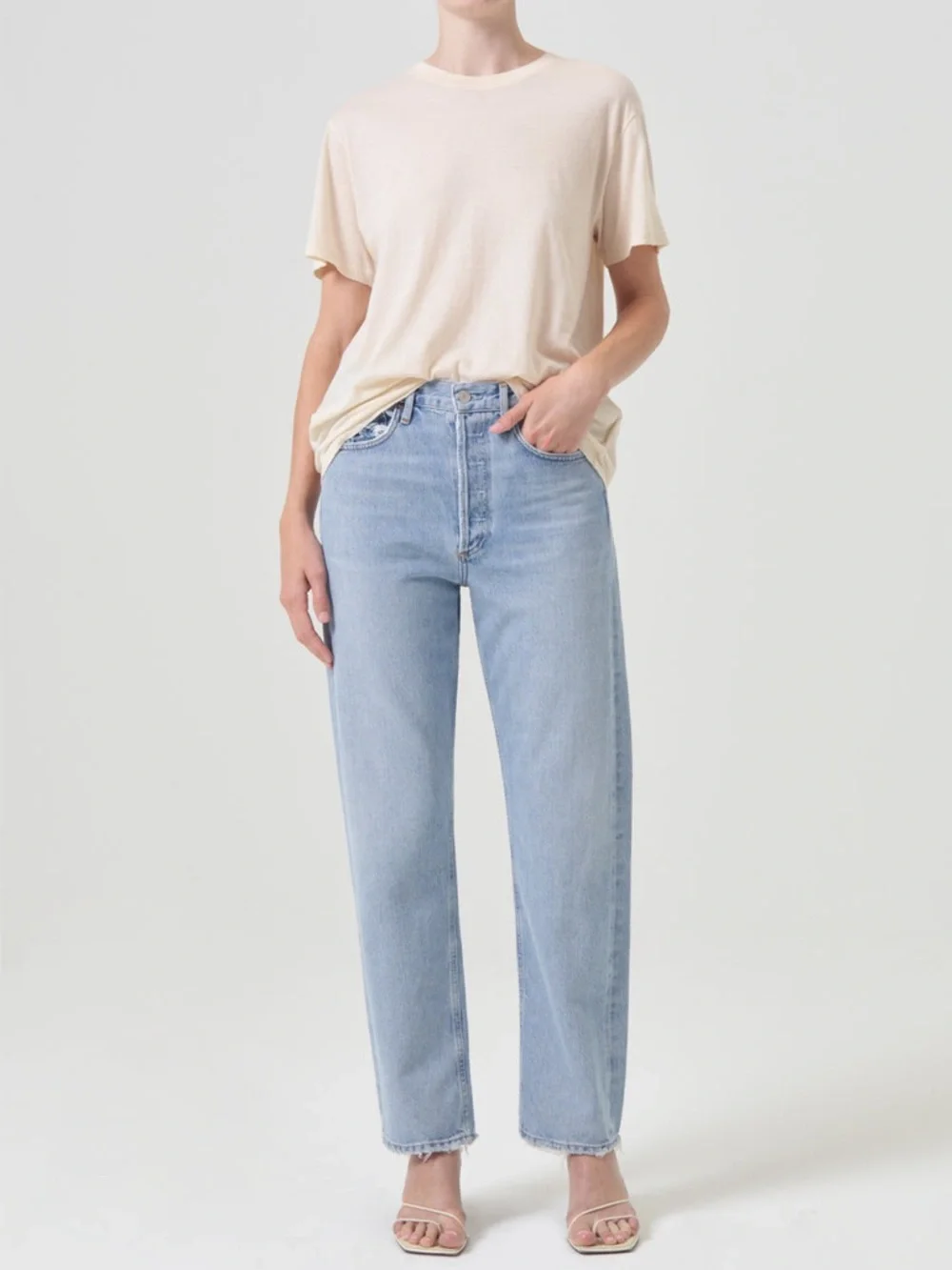 Agolde 90’s Mid Rise Loose Fit Jeans Snapshot Sz25 Good Condition firm price - Picture 2 of 12